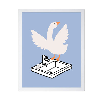 Goose on the Sink