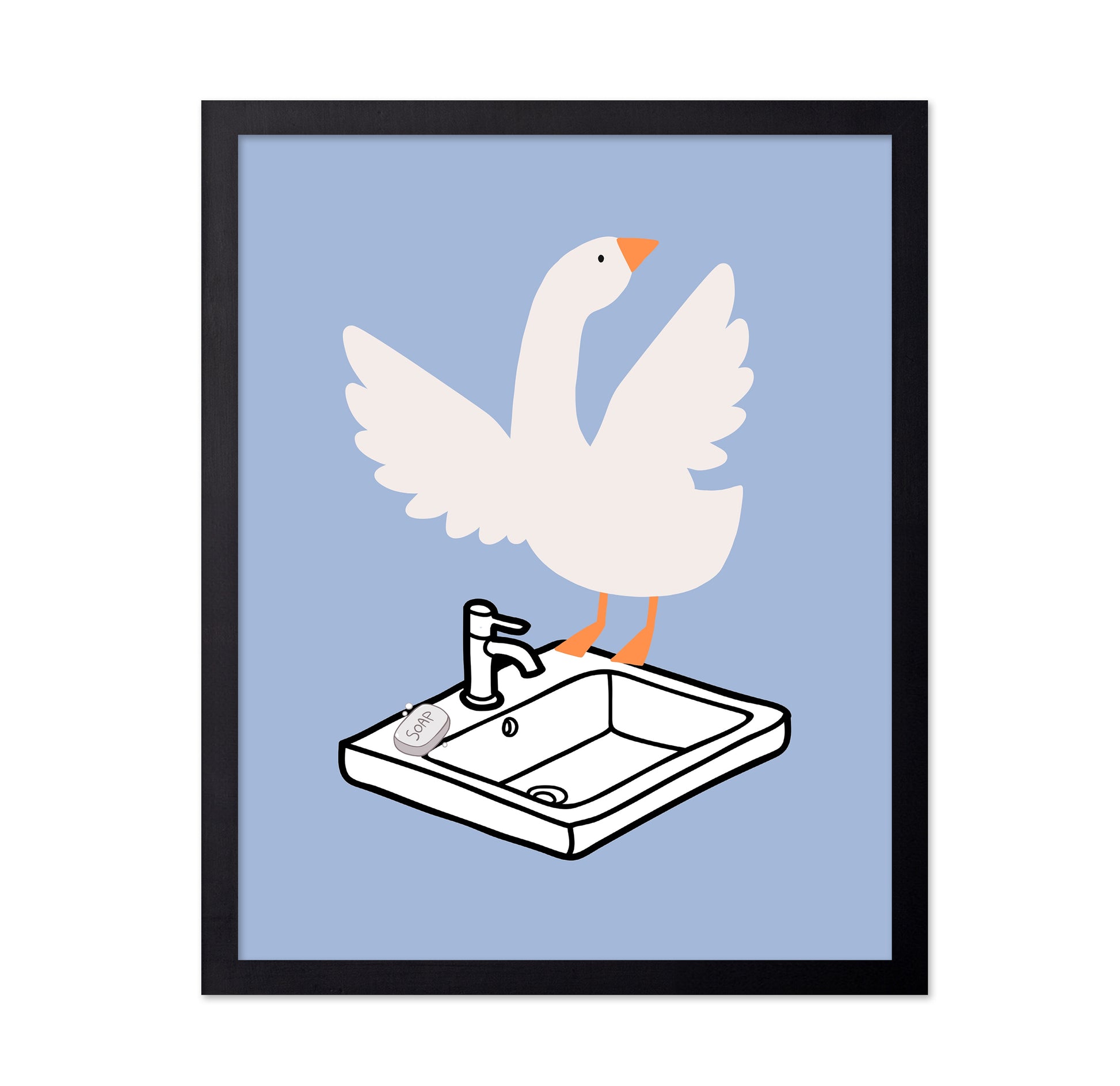 Goose on the Sink