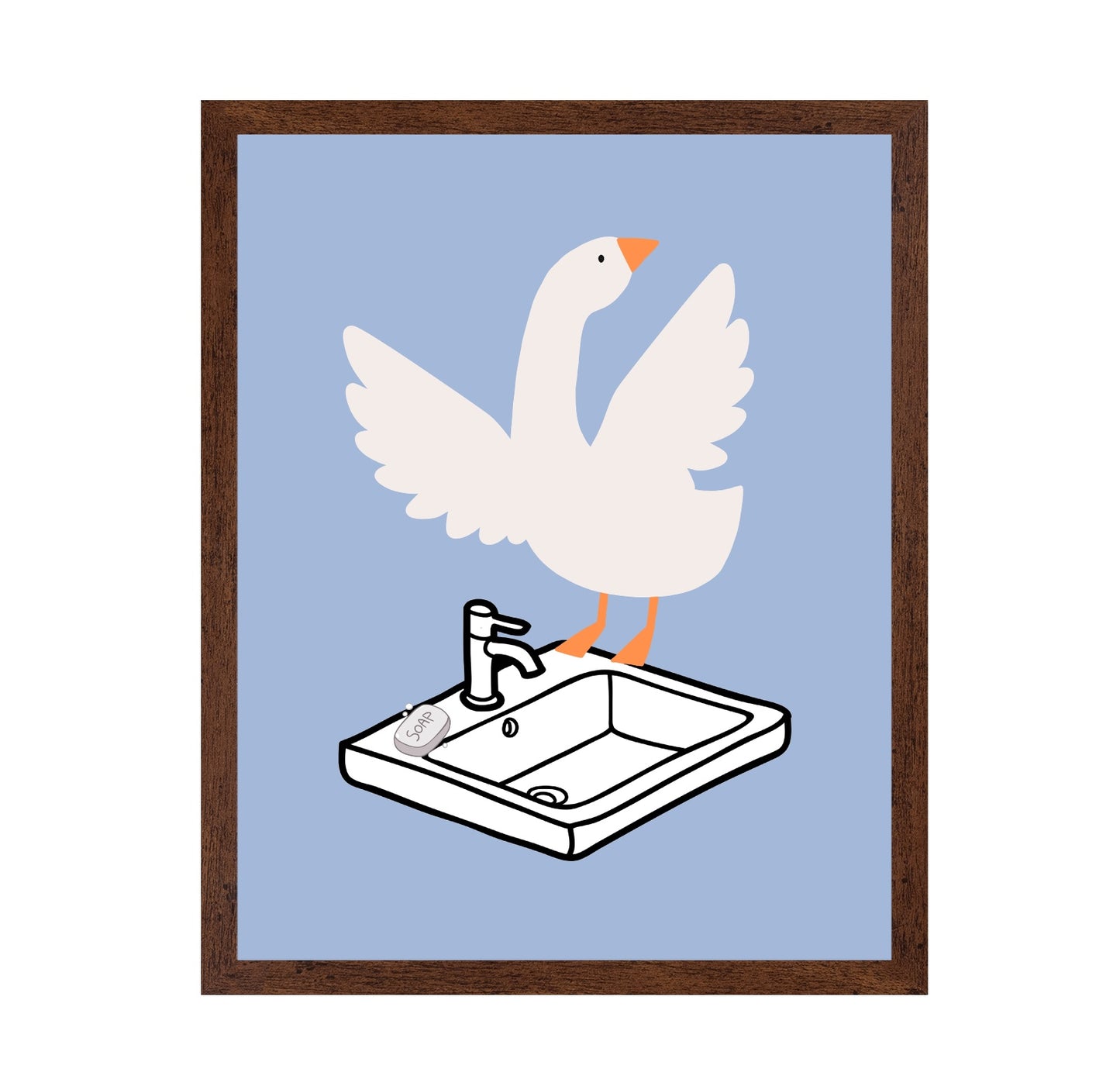 Goose on the Sink