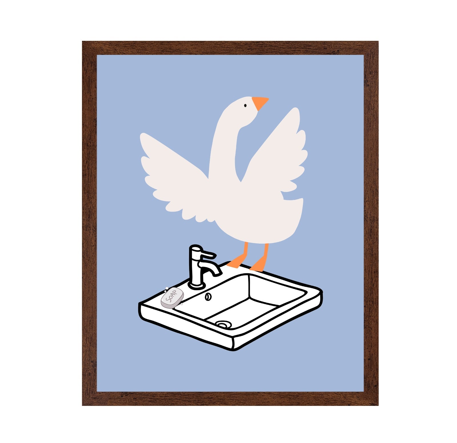 Goose on the Sink