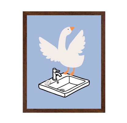 Goose on the Sink
