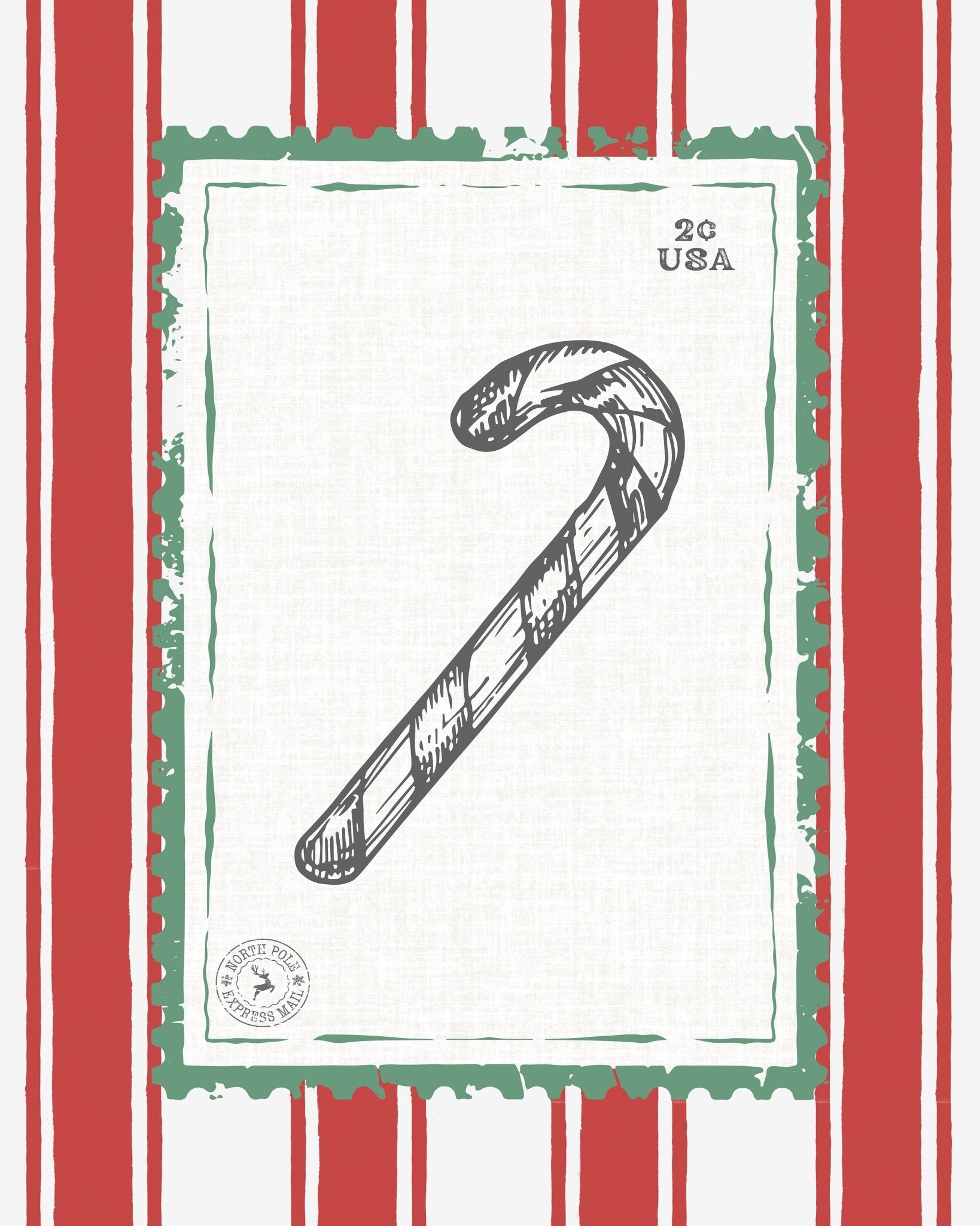 Candy Cane Stamp