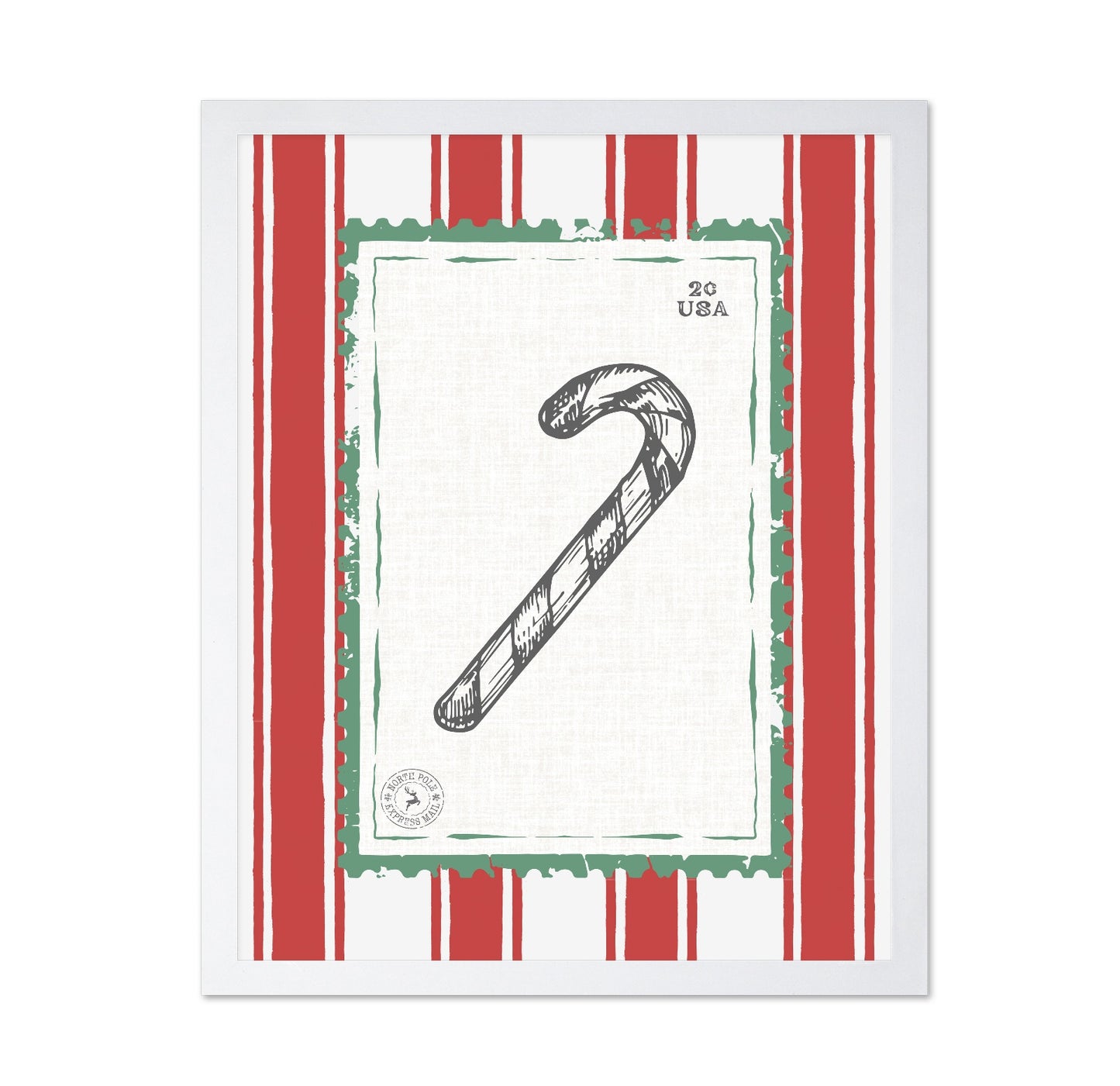 Candy Cane Stamp