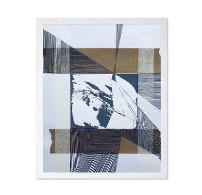 Abstract Geometric Screenprint