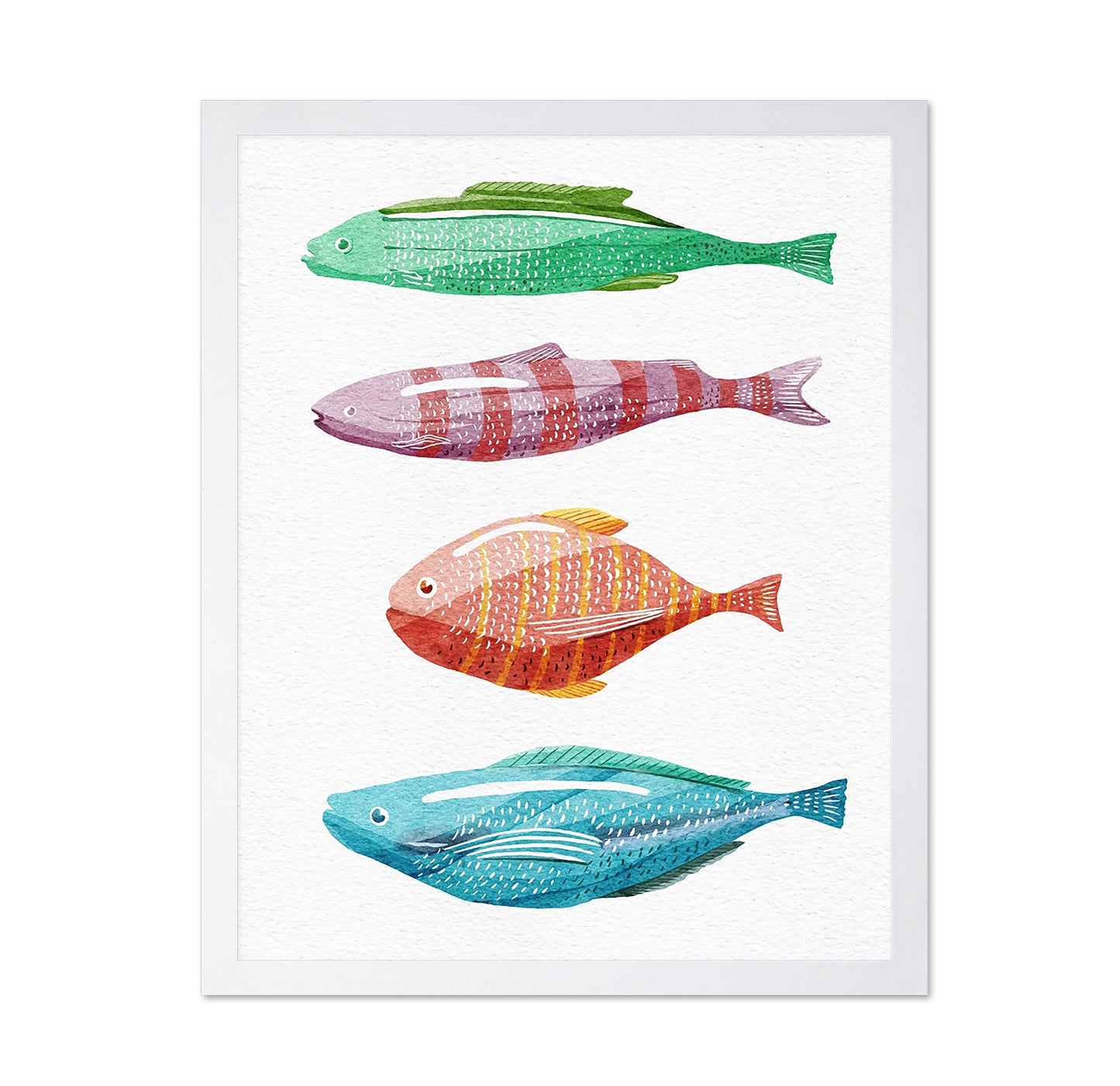 Four Colorful Fish