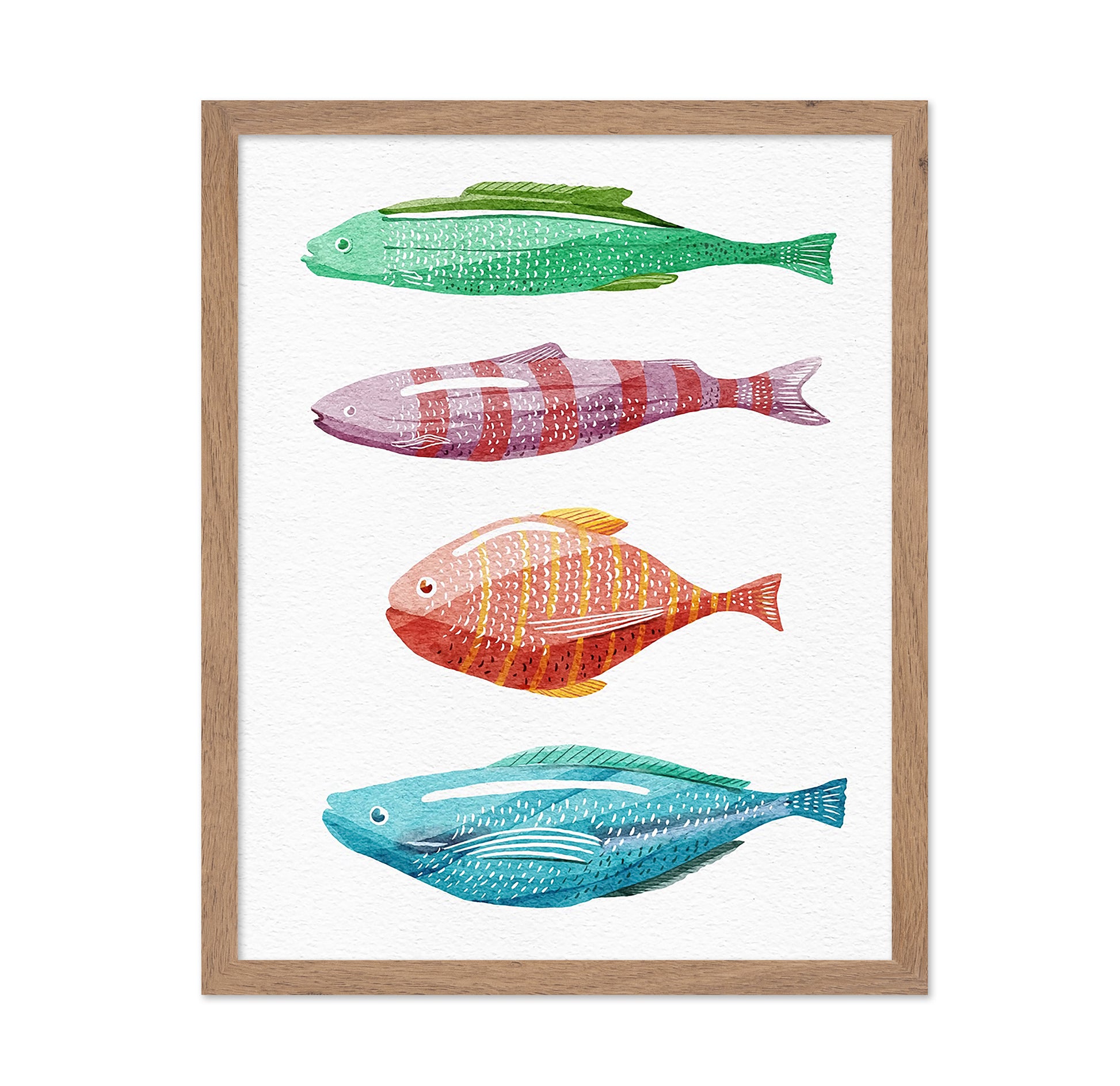Four Colorful Fish
