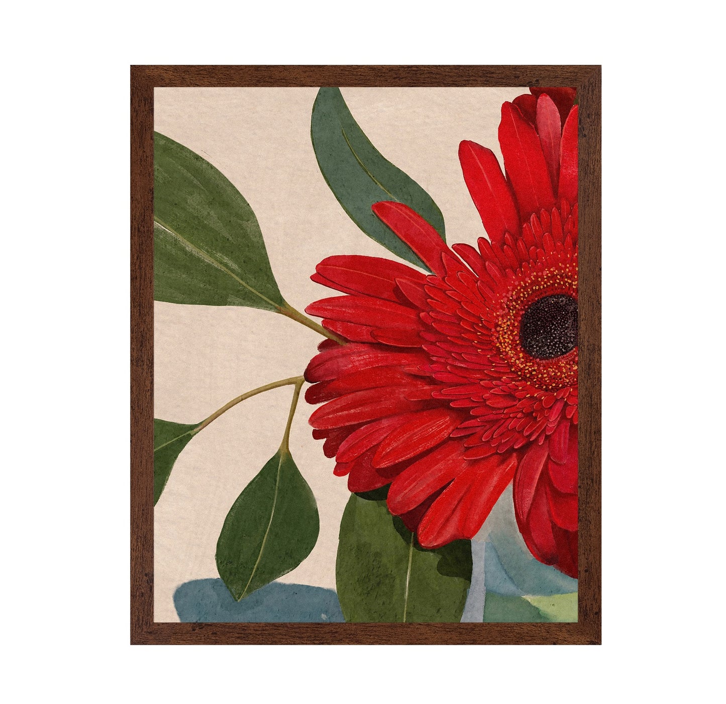 Red Gerbera Daisy Detail