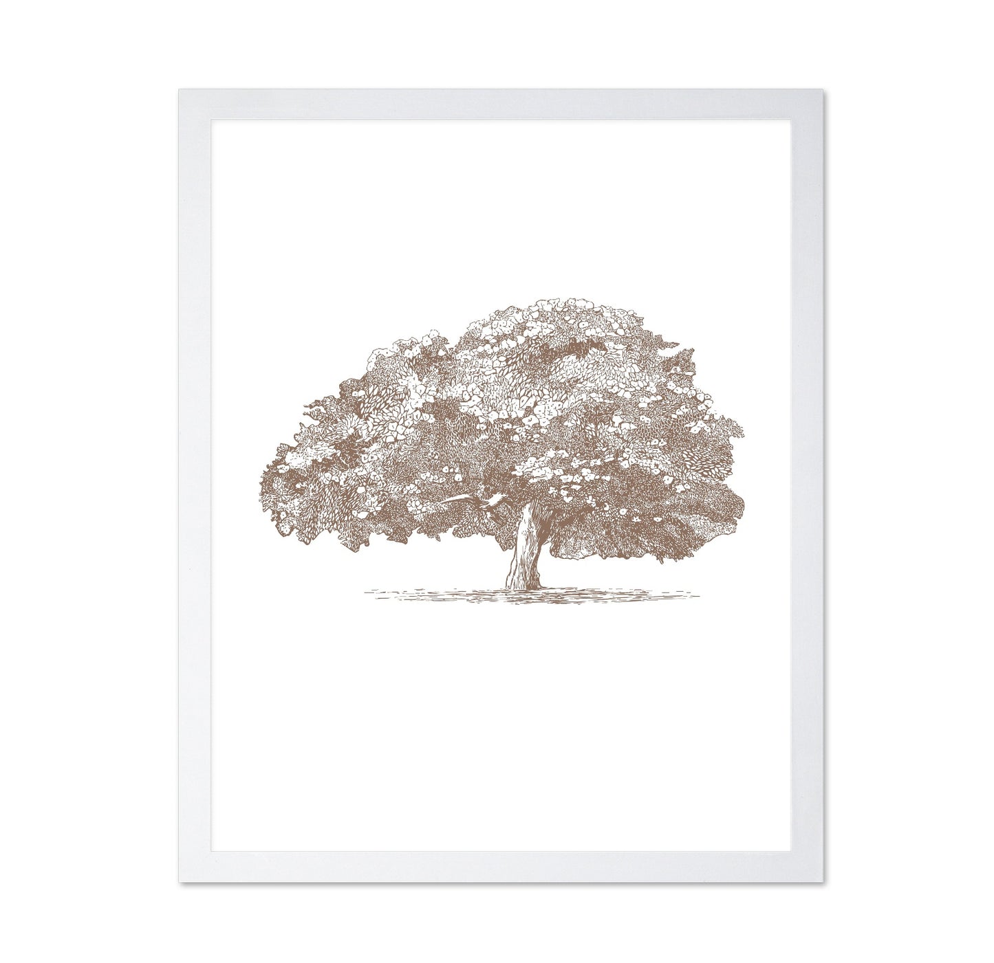 Big Tree in Brown Sepia
