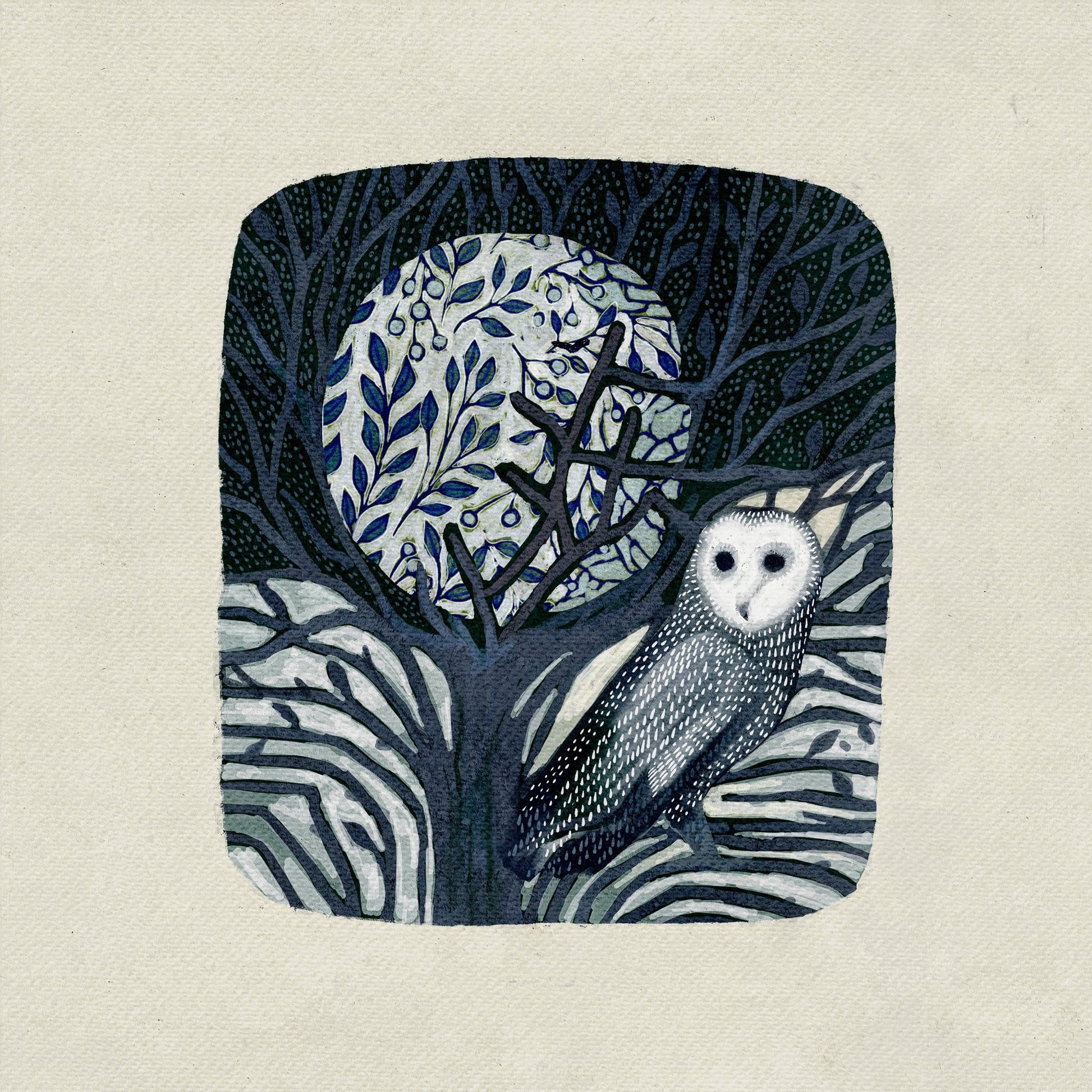Owl and Moon