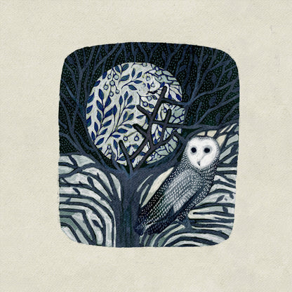 Owl and Moon