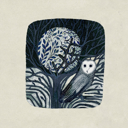 Owl and Moon