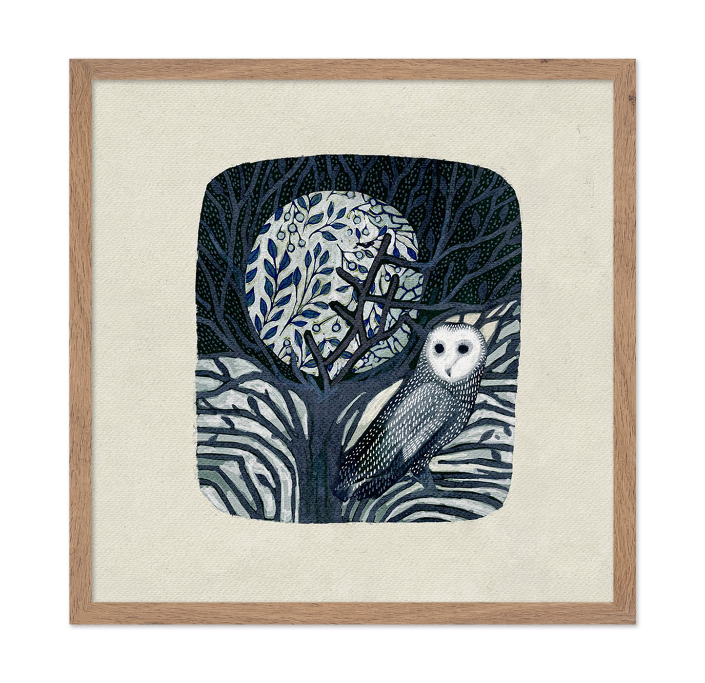 Owl and Moon