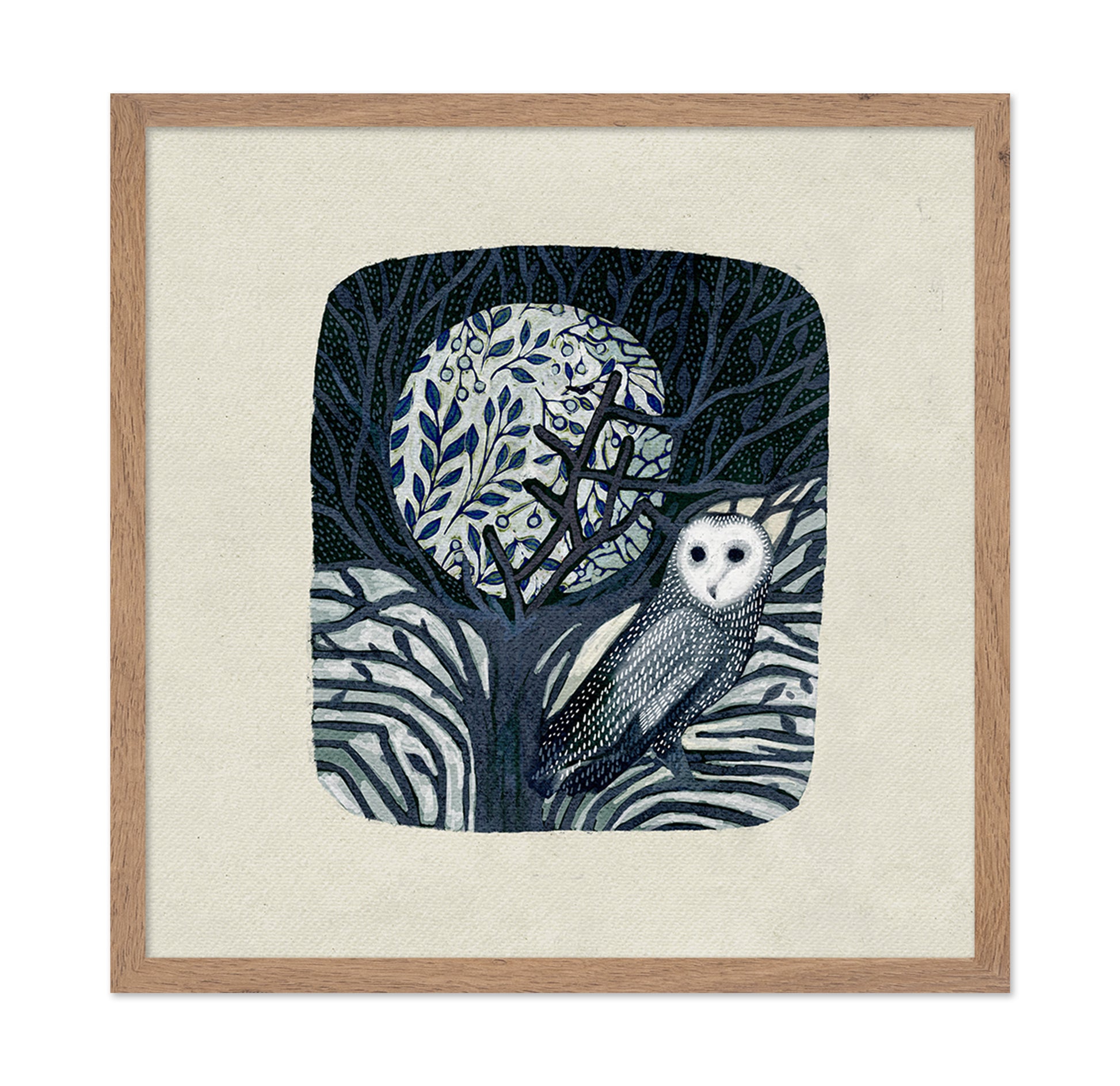 Owl and Moon
