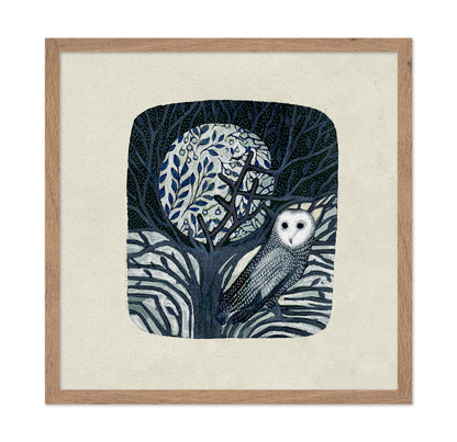Owl and Moon