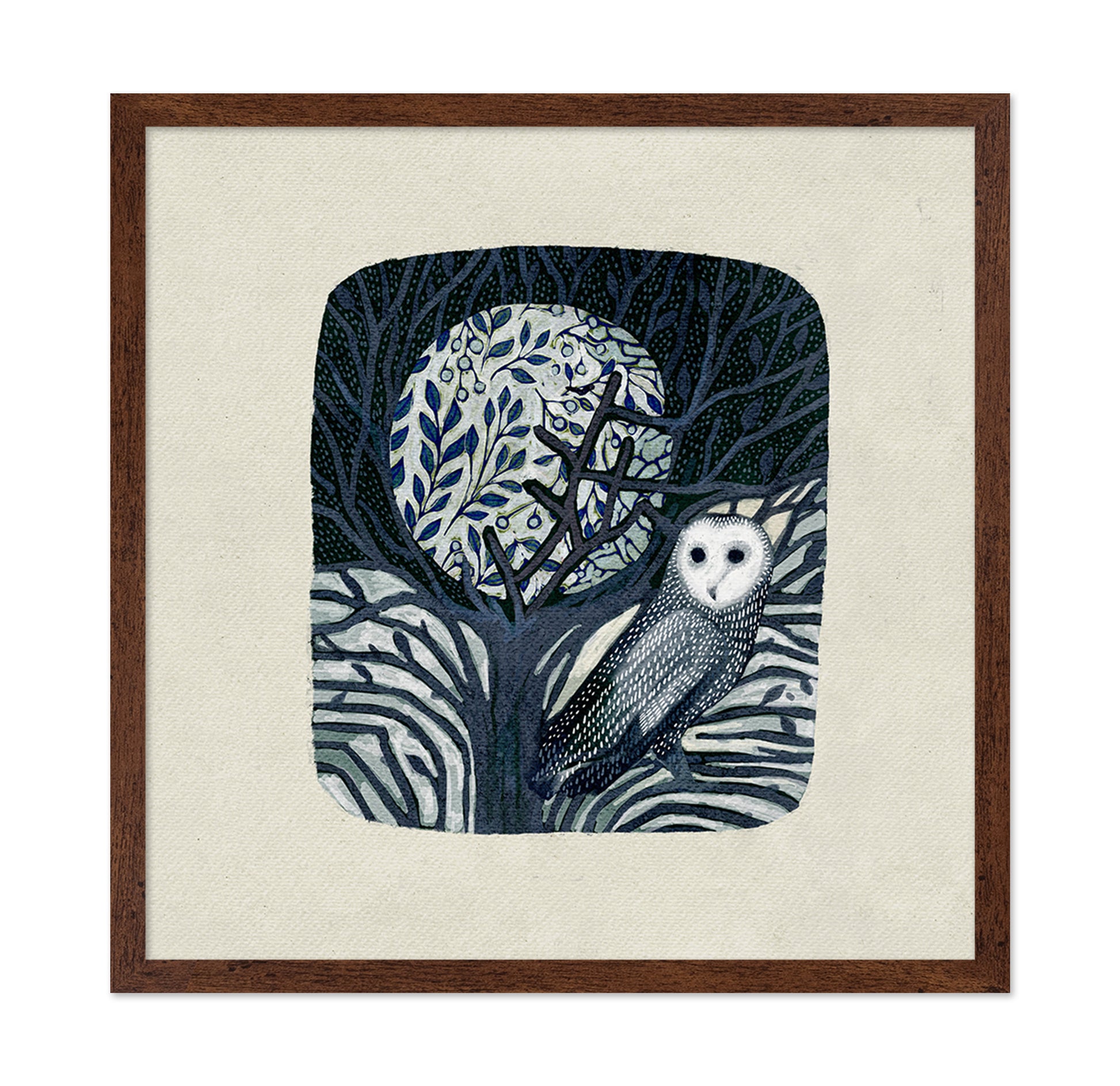 Owl and Moon