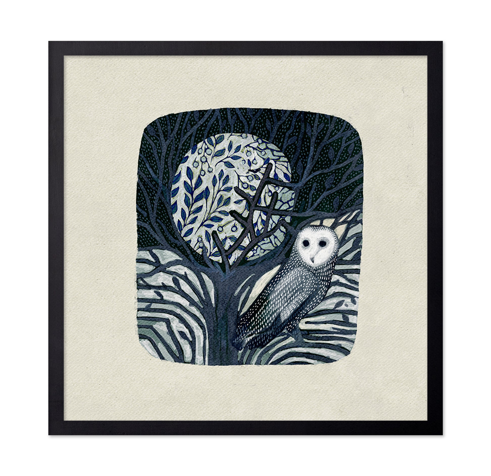 Owl and Moon