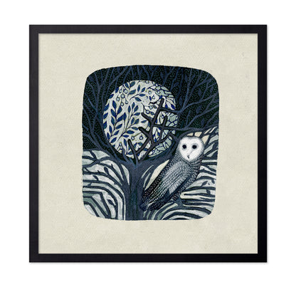 Owl and Moon