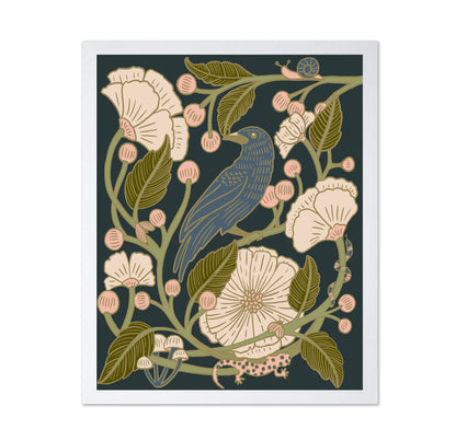 Blue Crow and Pink Botanicals