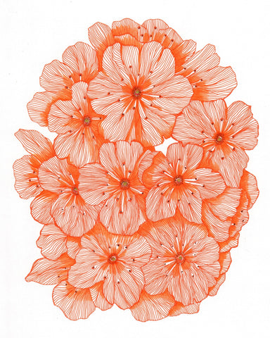 Big Orange Flowers
