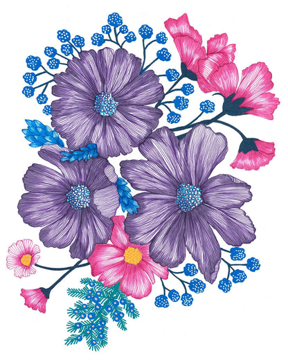 Pink and Purple Florals