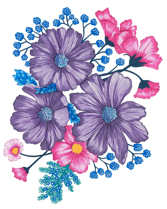 Pink and Purple Florals
