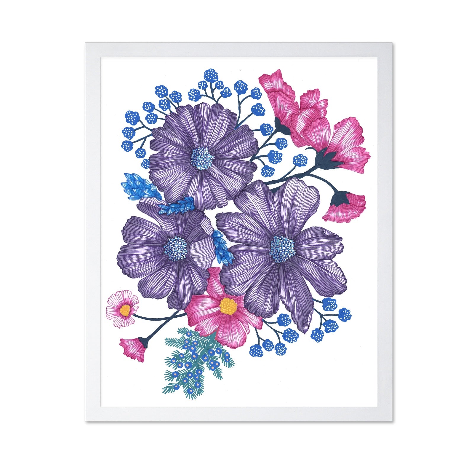 Pink and Purple Florals
