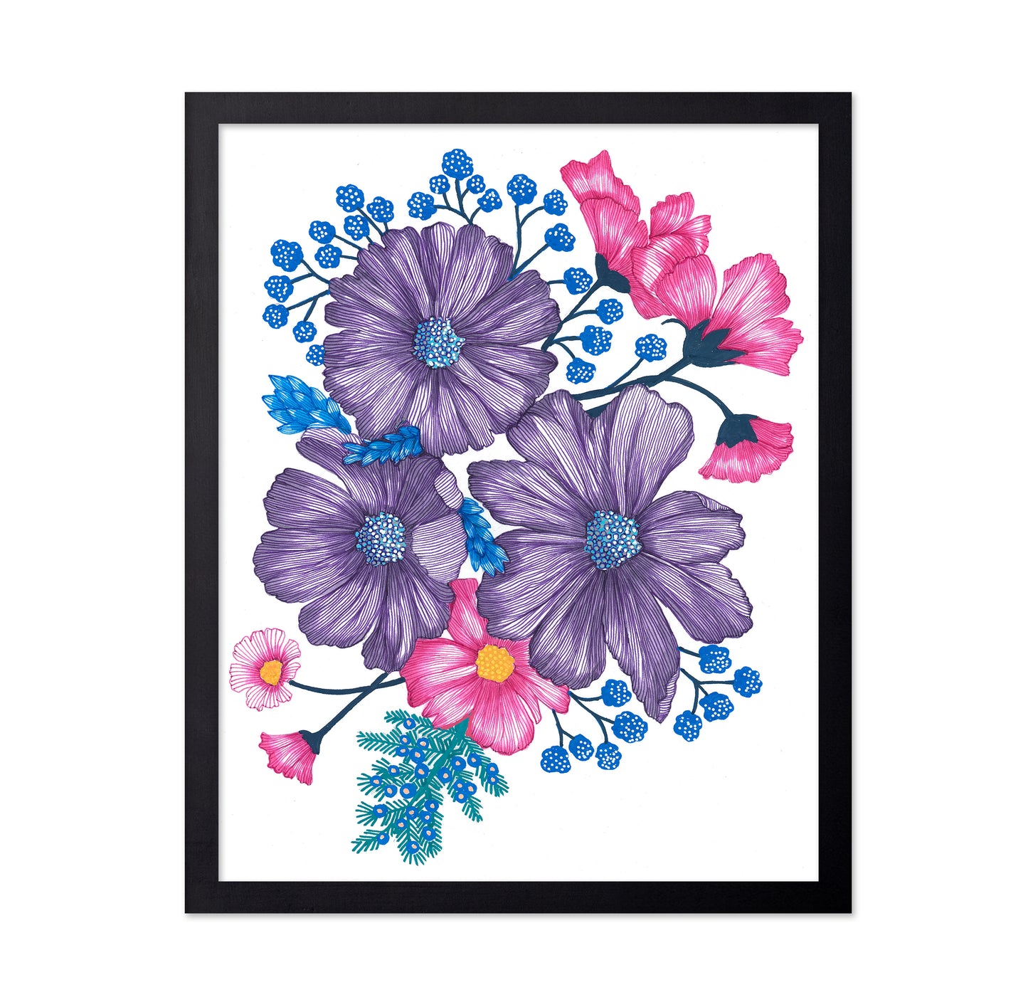 Pink and Purple Florals