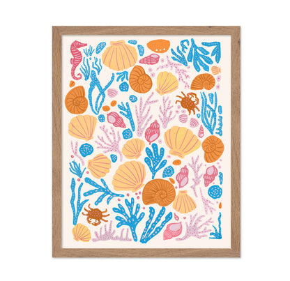 Sea Critters Color On White