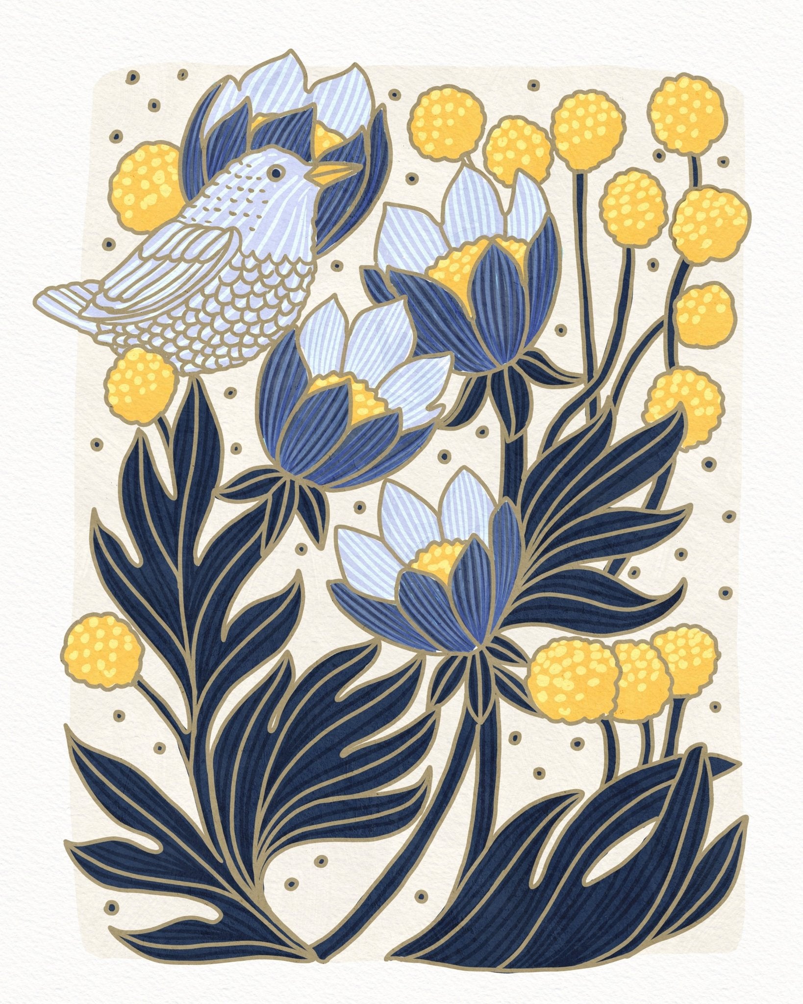 Birds And Flowers