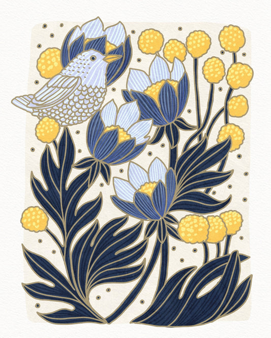 Birds And Flowers