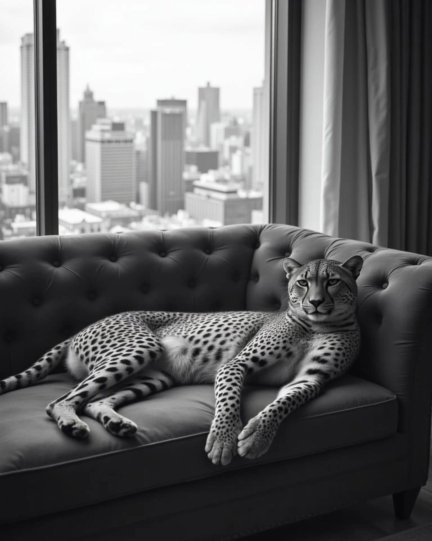 Cheetah on the Sofa