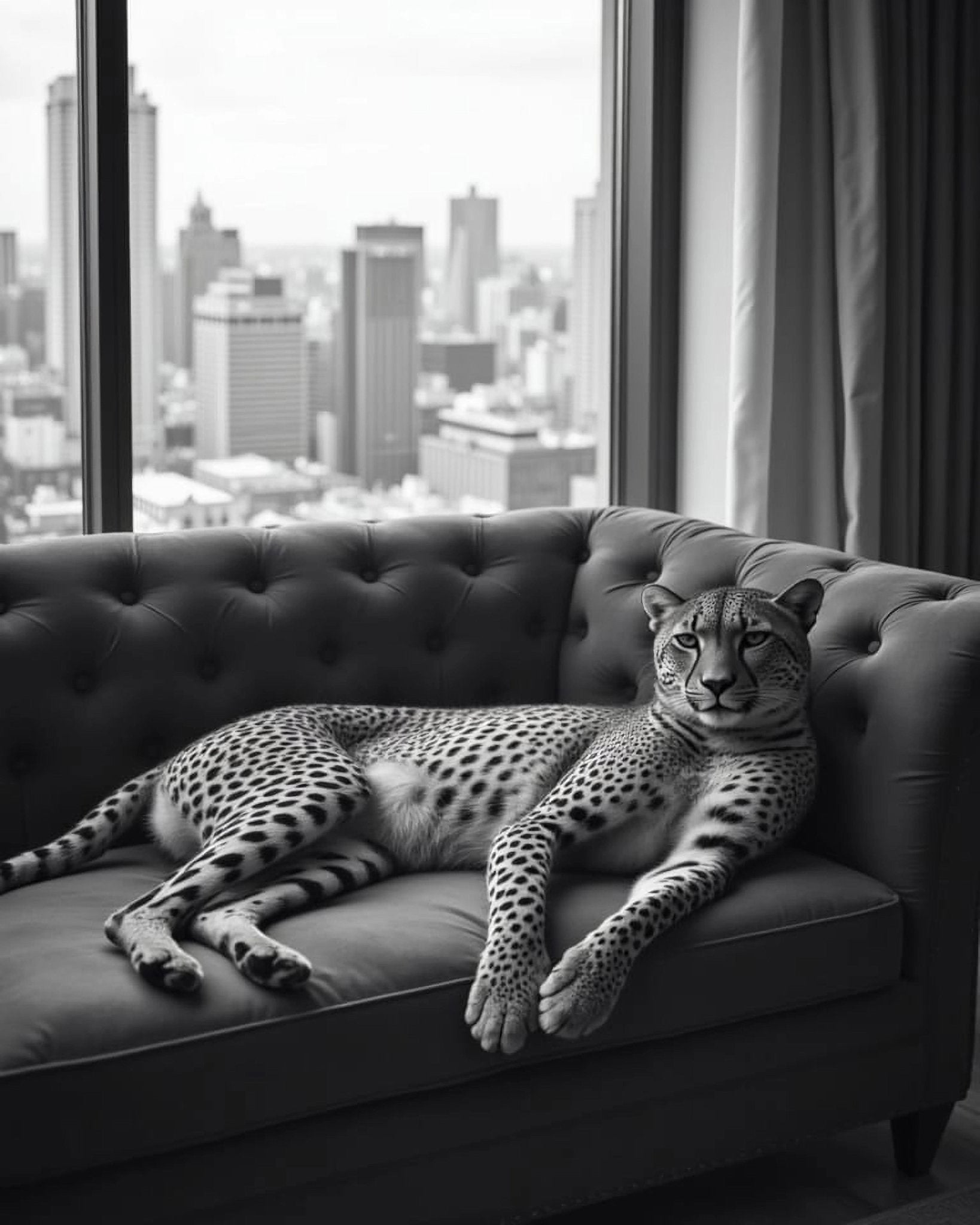 Cheetah on the Sofa