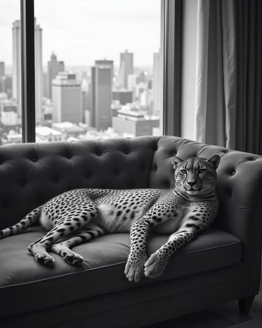 Cheetah on the Sofa