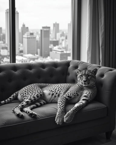 Cheetah on the Sofa
