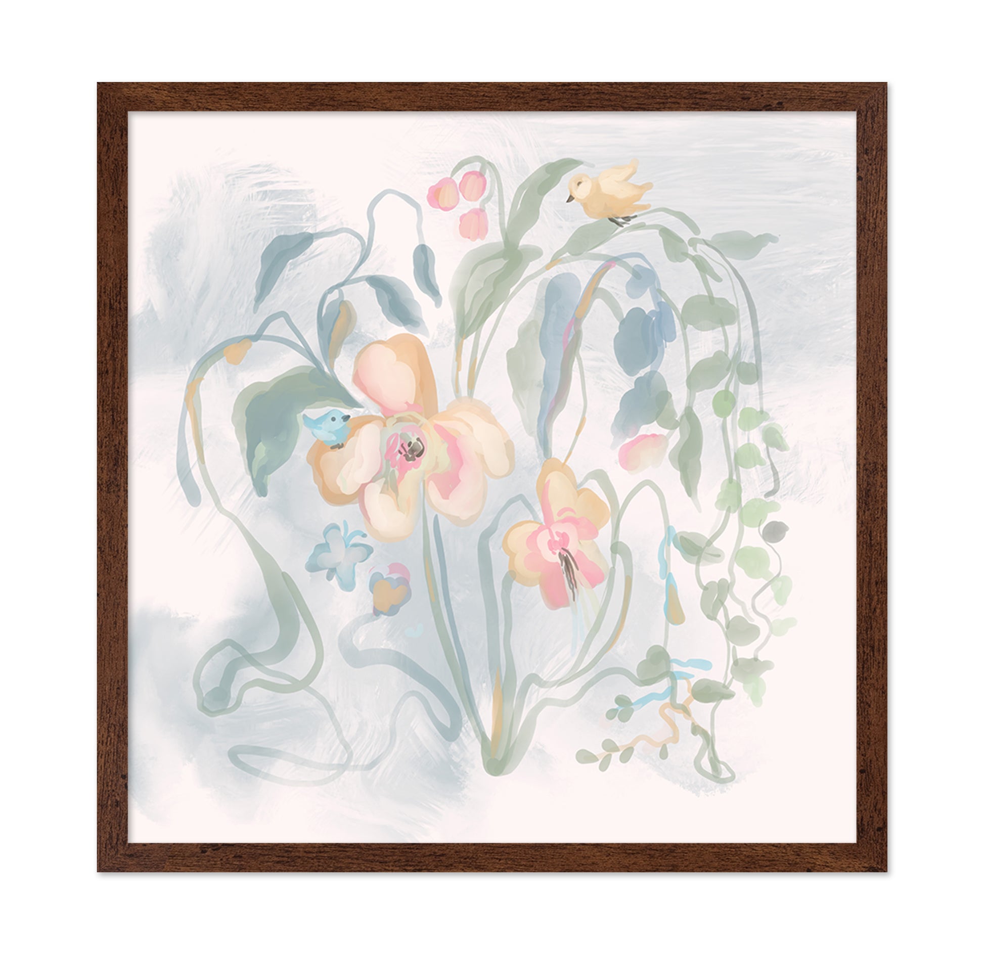Yellow Bird and Blue Bird-Set of Two