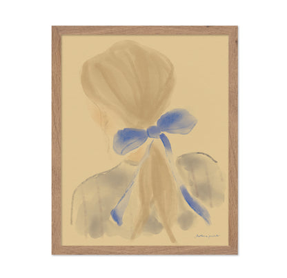 Girl With A Blue Hair Ribbon