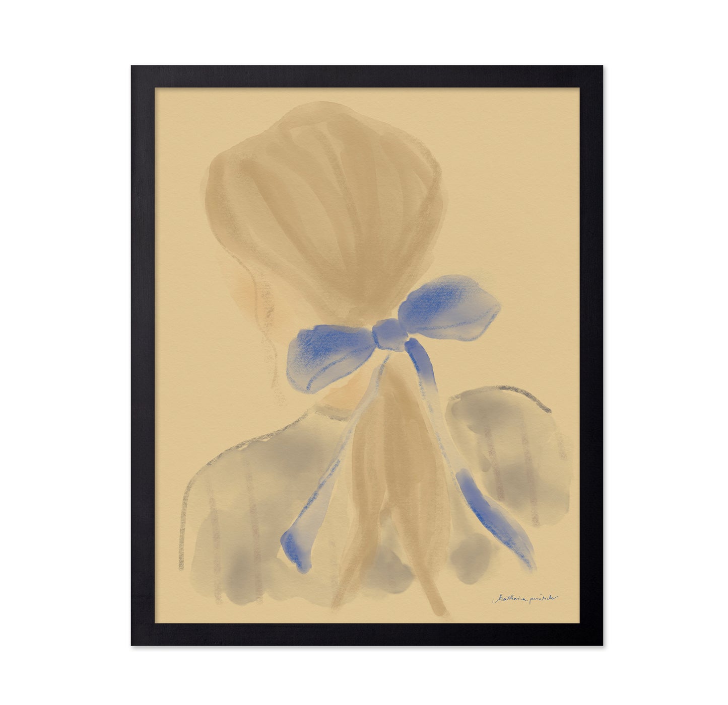 Girl With A Blue Hair Ribbon