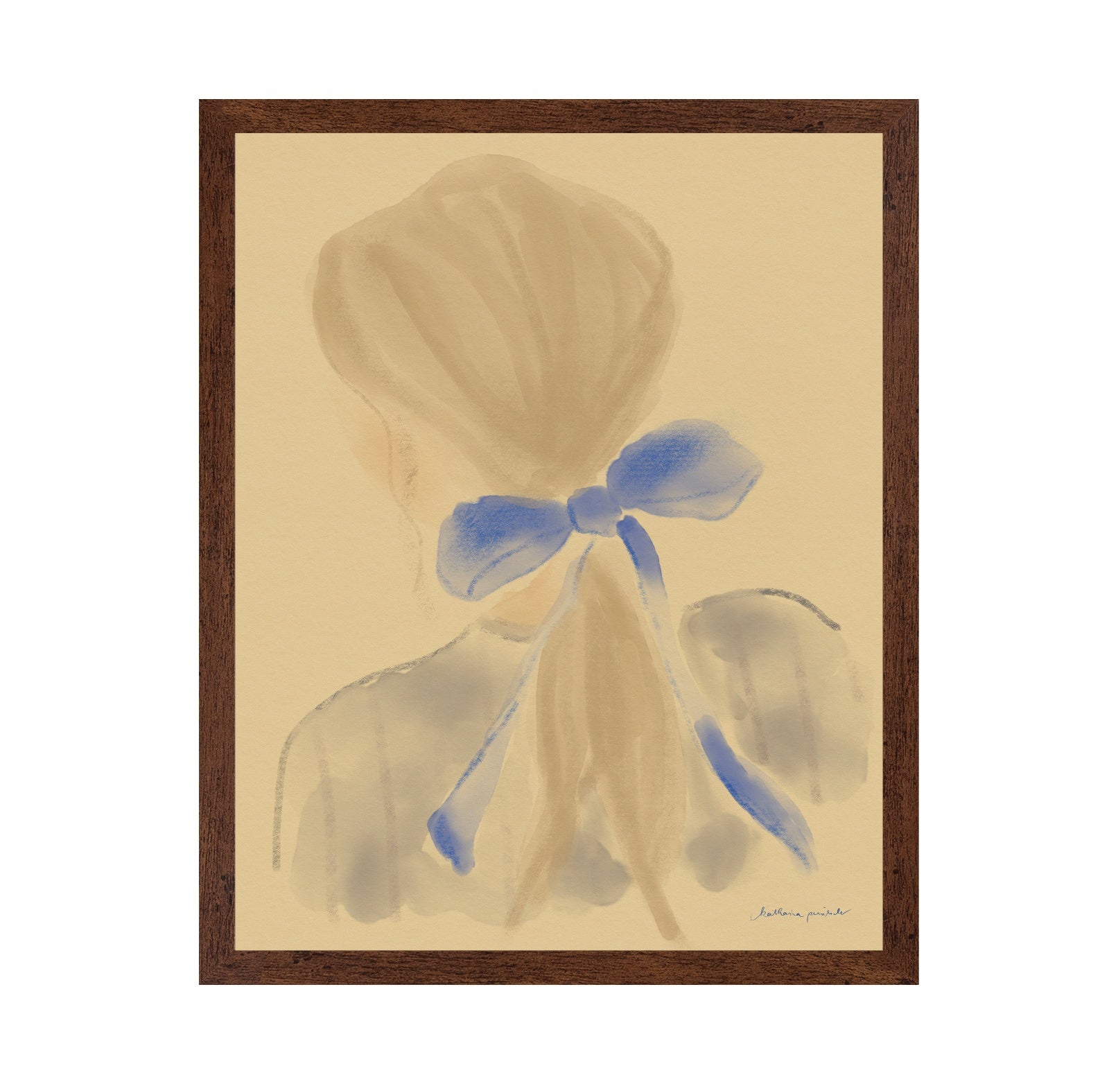 Girl With A Blue Hair Ribbon