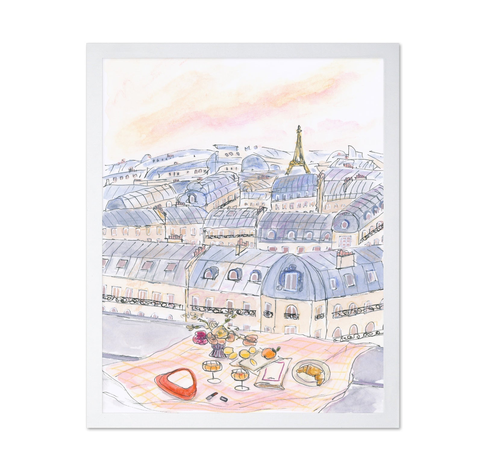 Parisian Rooftop Picnic With Eiffel Tower Views