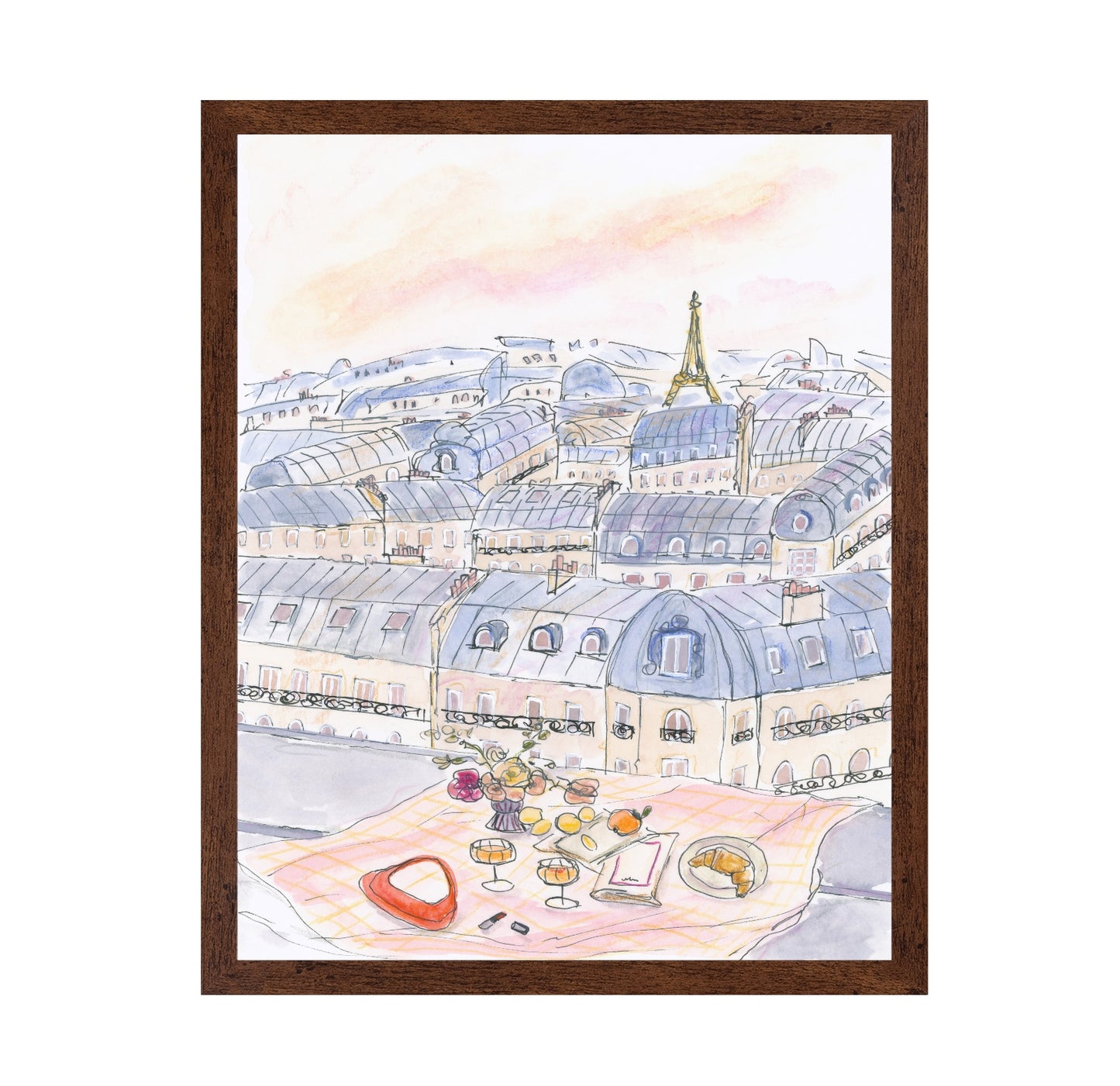 Parisian Rooftop Picnic With Eiffel Tower Views