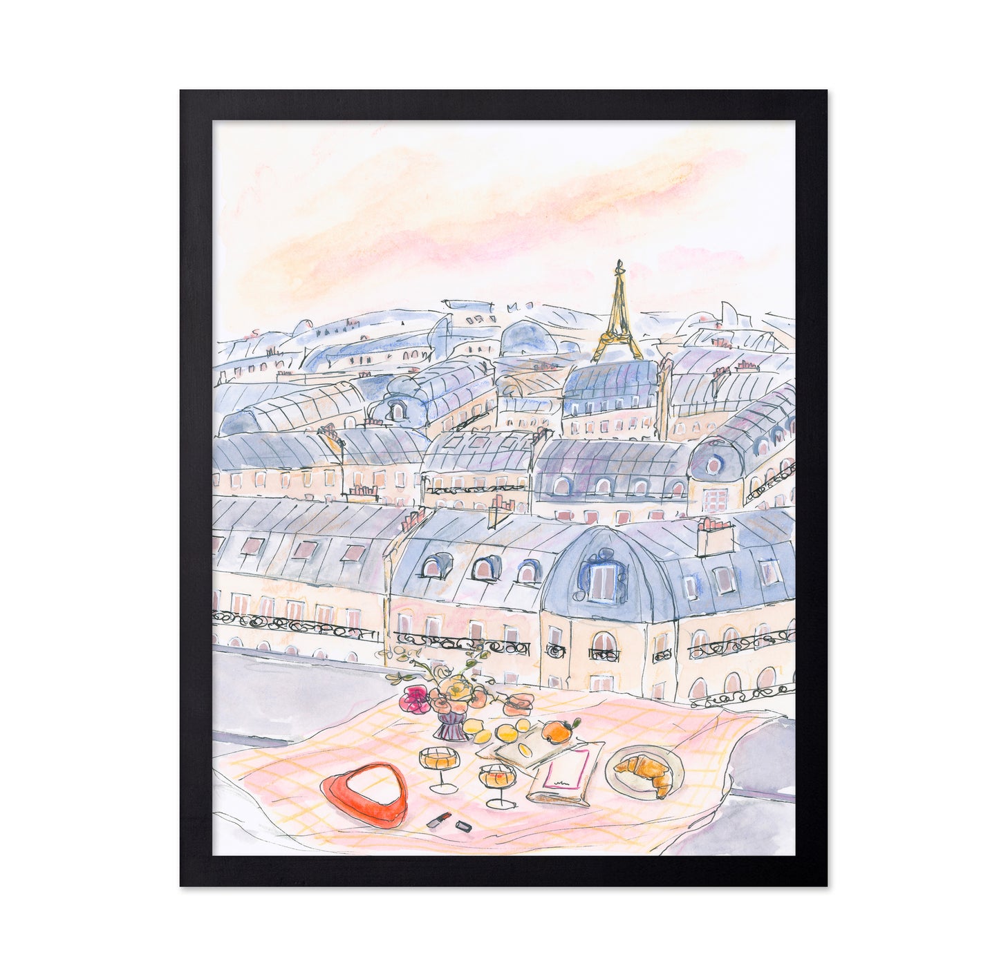 Parisian Rooftop Picnic With Eiffel Tower Views