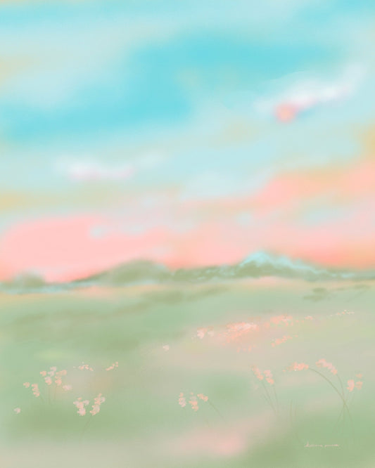 Dreamy Pastel Landscape