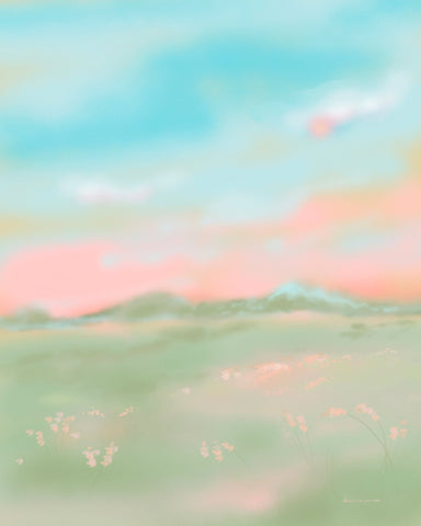 Dreamy Pastel Landscape