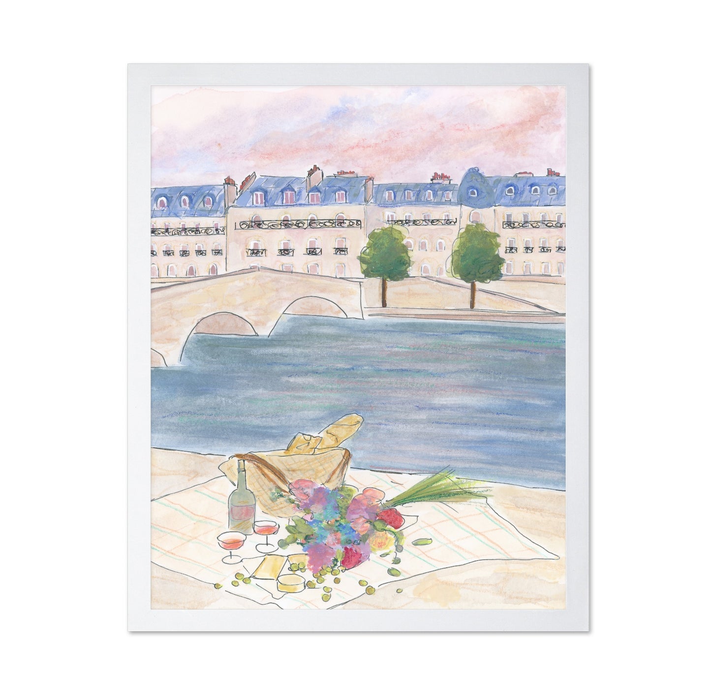 Paris Picnic At the Seine