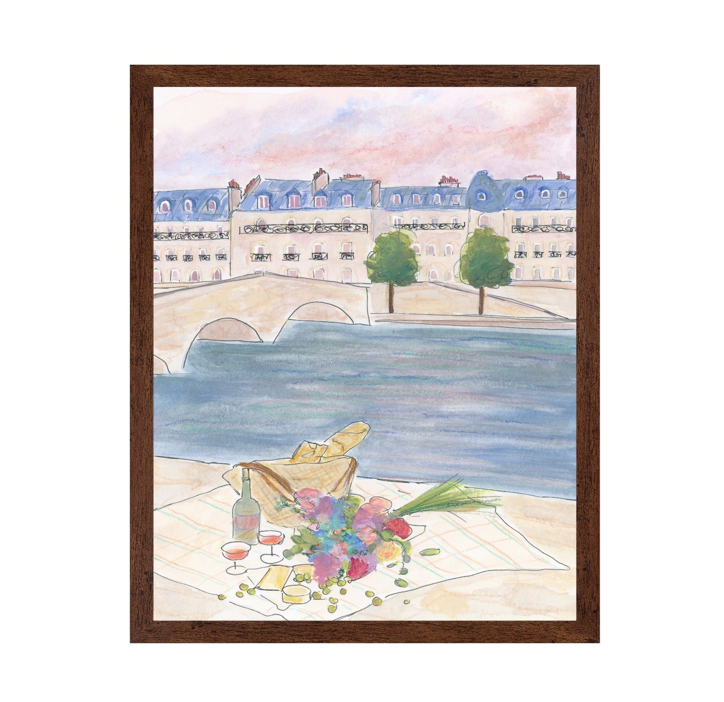 Paris Picnic At the Seine
