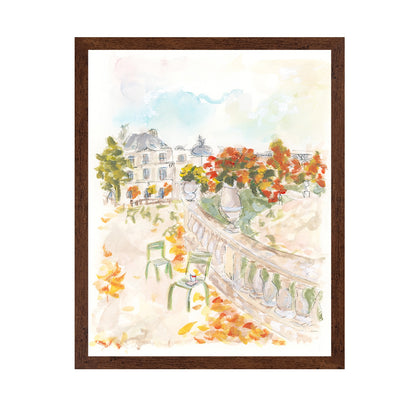 Parisian Autumn Scene