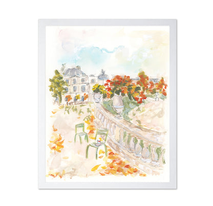 Parisian Autumn Scene