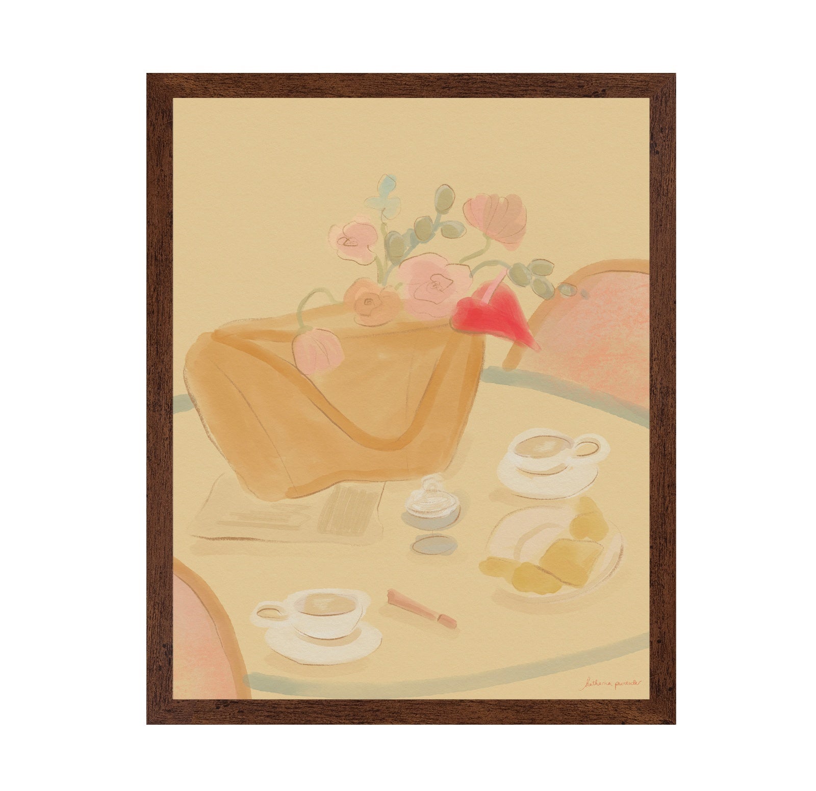 Coffee Date With Flowers