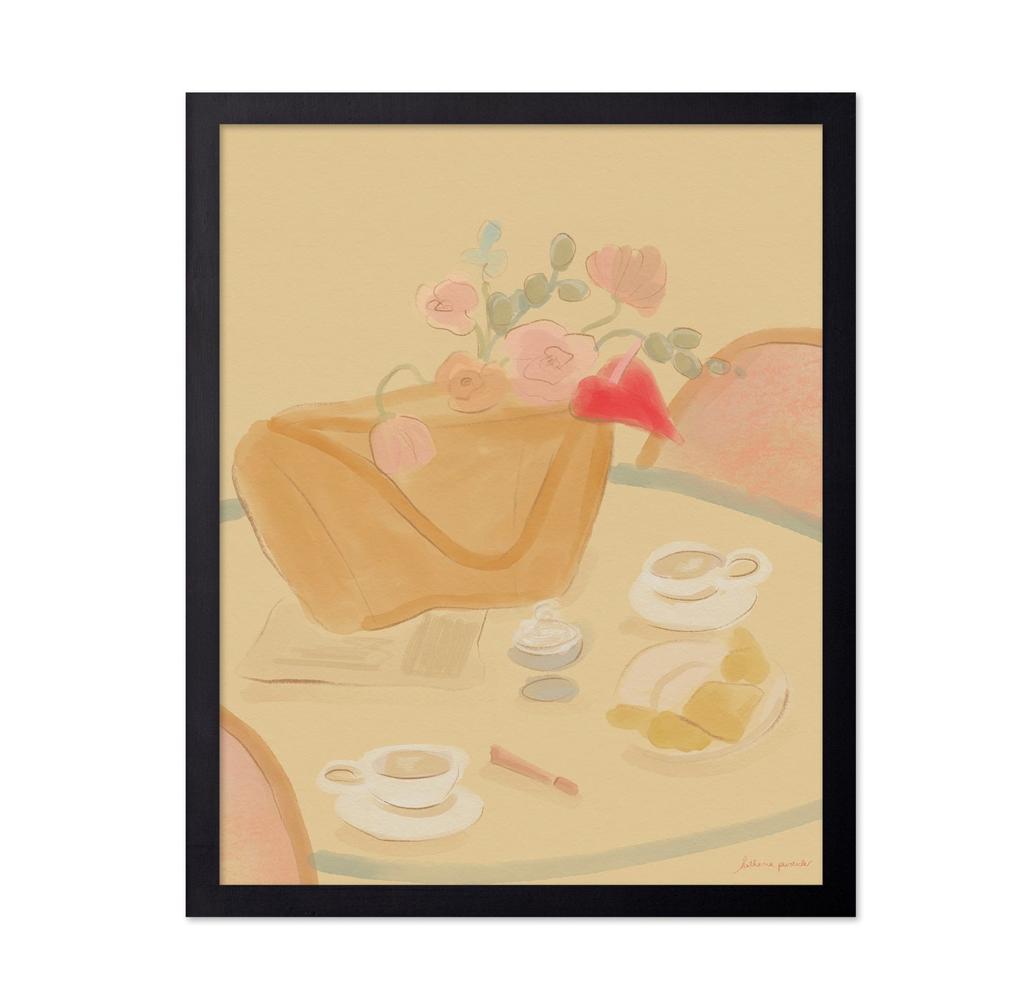 Coffee Date With Flowers