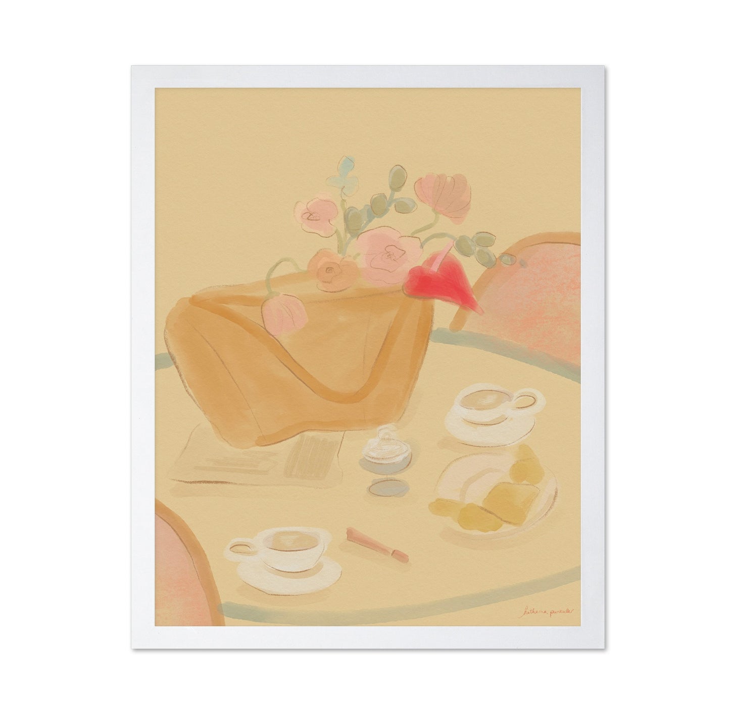 Coffee Date With Flowers